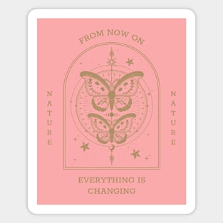 Mystical Butterfly evolution rebirth Magnet